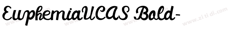 EuphemiaUCAS Bold字体转换 EuphemiaUCAS Bold字体转换